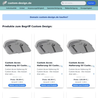 Screenshot custom-design.de