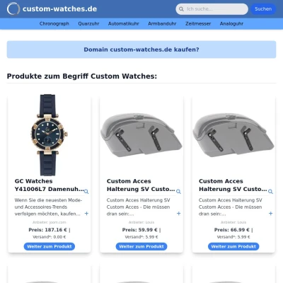 Screenshot custom-watches.de