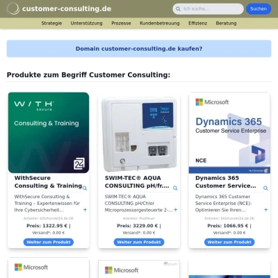 Screenshot customer-consulting.de