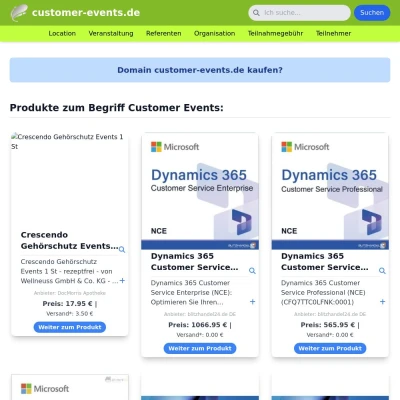 Screenshot customer-events.de