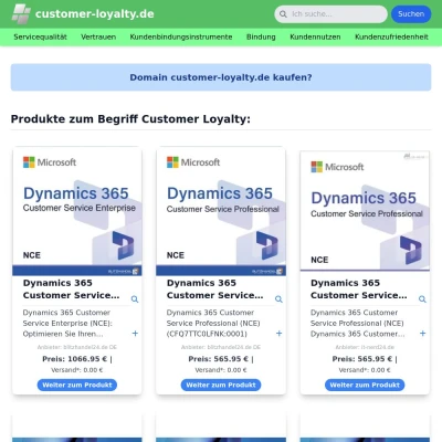 Screenshot customer-loyalty.de