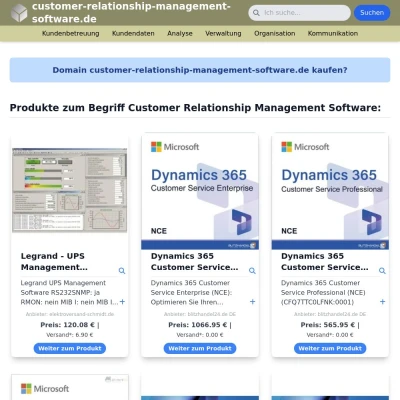 Screenshot customer-relationship-management-software.de