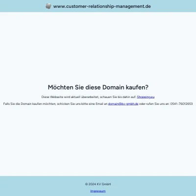 Screenshot customer-relationship-management.de