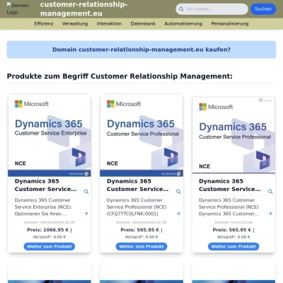 Screenshot customer-relationship-management.eu