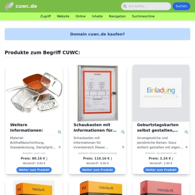 Screenshot cuwc.de