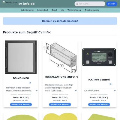 Screenshot cv-info.de