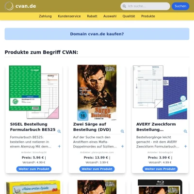 Screenshot cvan.de