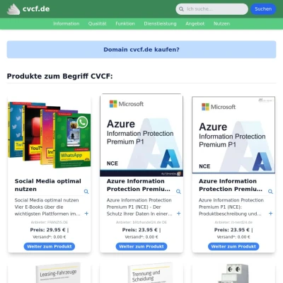 Screenshot cvcf.de