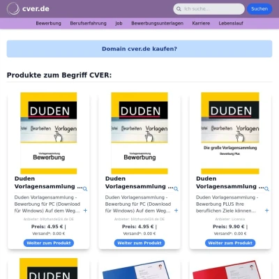 Screenshot cver.de