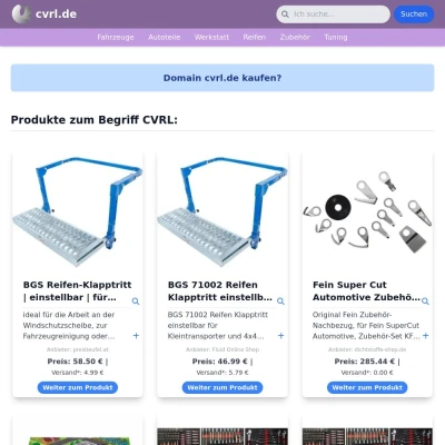 Screenshot cvrl.de