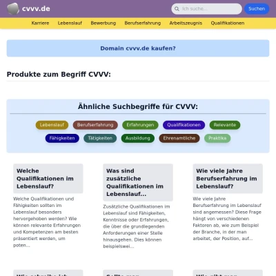 Screenshot cvvv.de