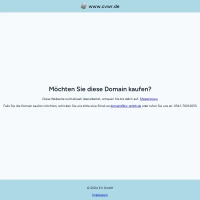 Screenshot cvwr.de