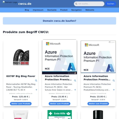 Screenshot cwcu.de