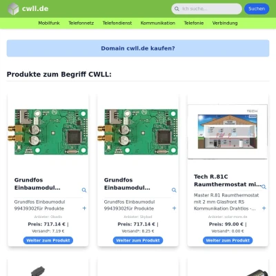 Screenshot cwll.de