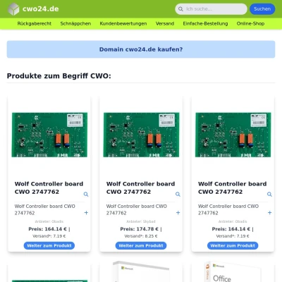 Screenshot cwo24.de