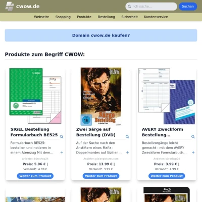 Screenshot cwow.de