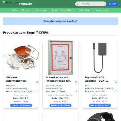 Screenshot cwpa.de