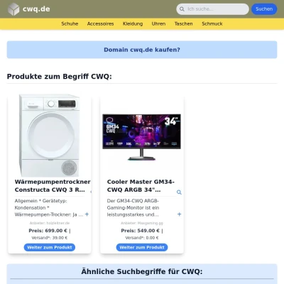 Screenshot cwq.de