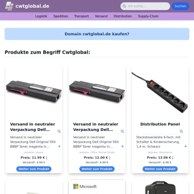 Screenshot cwtglobal.de