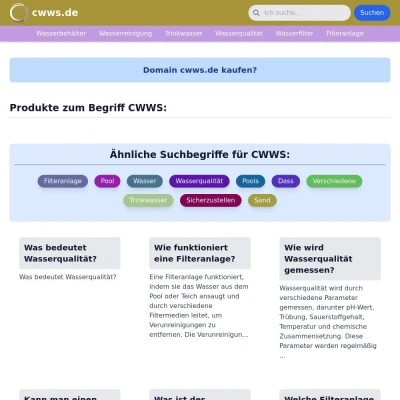 Screenshot cwws.de