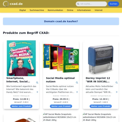 Screenshot cxad.de