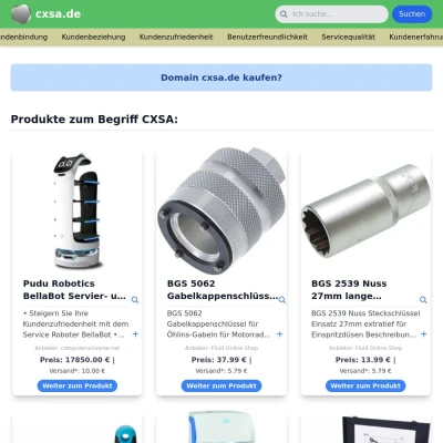 Screenshot cxsa.de