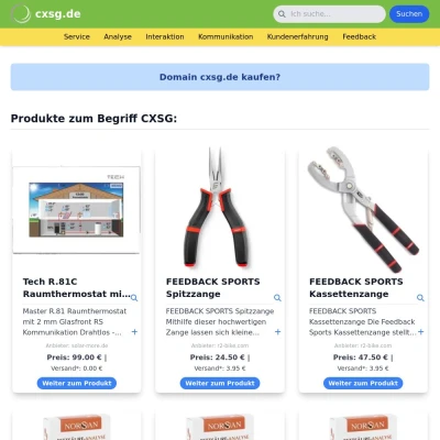 Screenshot cxsg.de