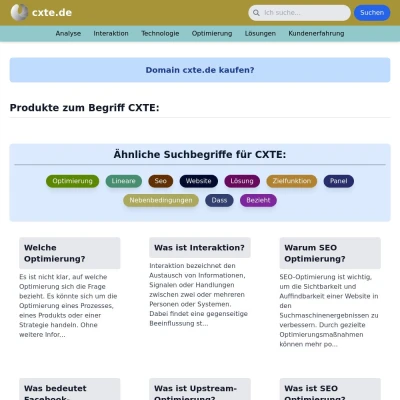 Screenshot cxte.de