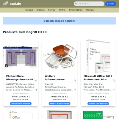 Screenshot cxxi.de