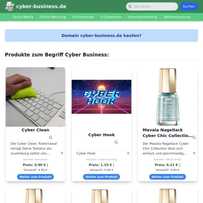 Screenshot cyber-business.de