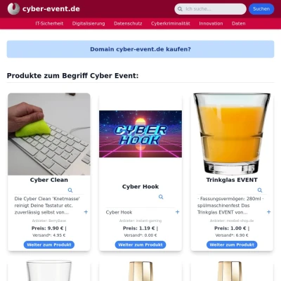 Screenshot cyber-event.de