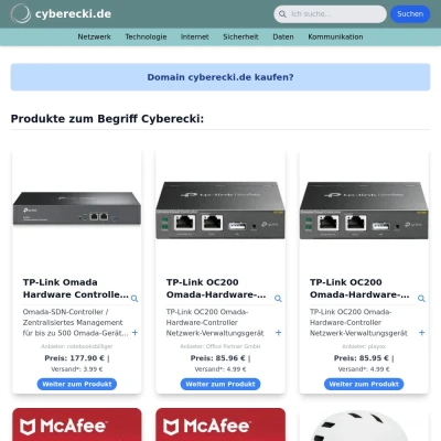 Screenshot cyberecki.de