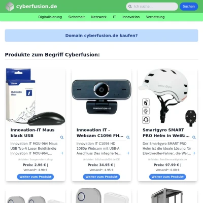 Screenshot cyberfusion.de