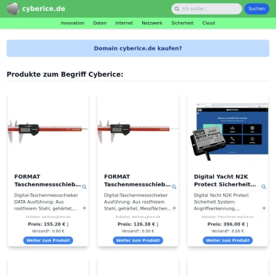 Screenshot cyberice.de