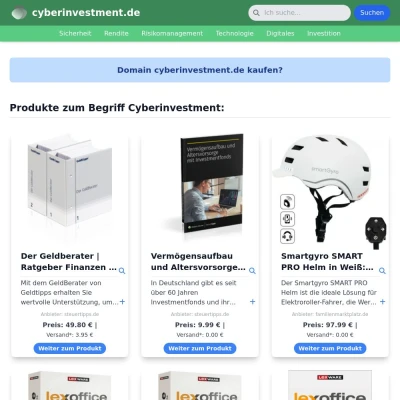 Screenshot cyberinvestment.de