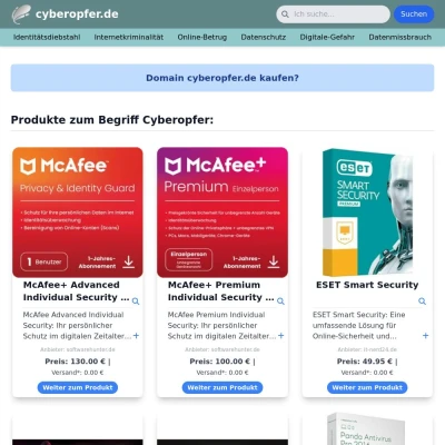 Screenshot cyberopfer.de