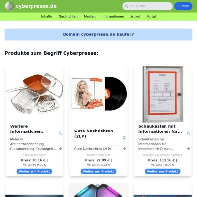 Screenshot cyberpresse.de