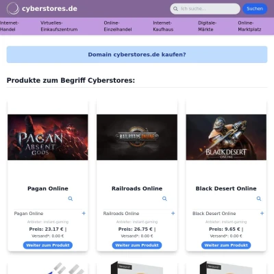 Screenshot cyberstores.de