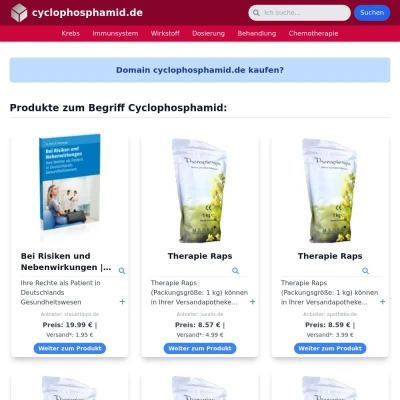 Screenshot cyclophosphamid.de