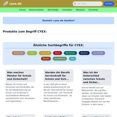 Screenshot cyex.de