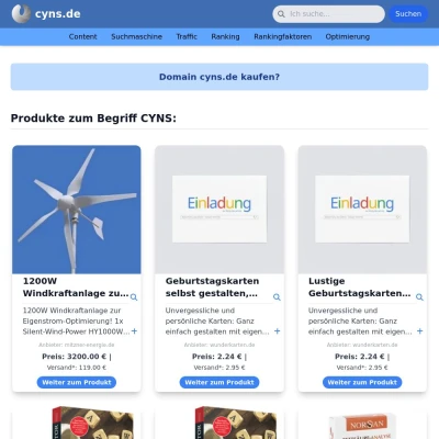 Screenshot cyns.de