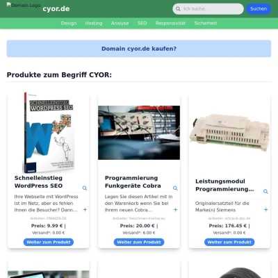 Screenshot cyor.de