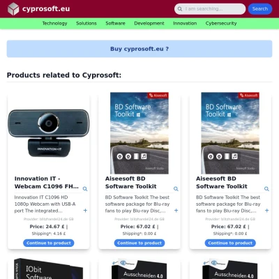 Screenshot cyprosoft.eu