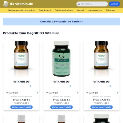 Screenshot d3-vitamin.de