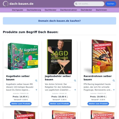Screenshot dach-bauen.de