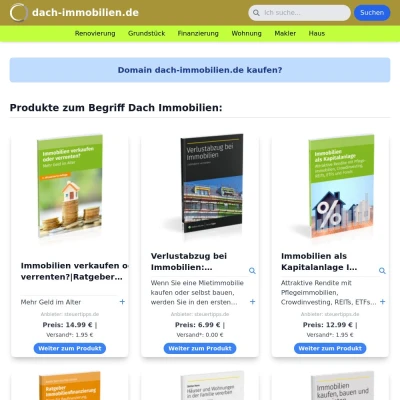 Screenshot dach-immobilien.de