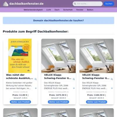 Screenshot dachbalkonfenster.de