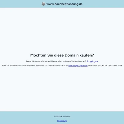 Screenshot dachbepflanzung.de