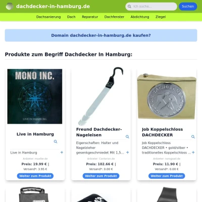 Screenshot dachdecker-in-hamburg.de