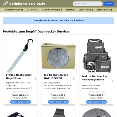 Screenshot dachdecker-service.de